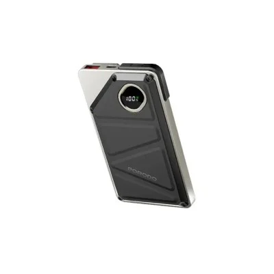 Power Bank 10000Mah Built-In Type-C & Lightning Porodo - Black